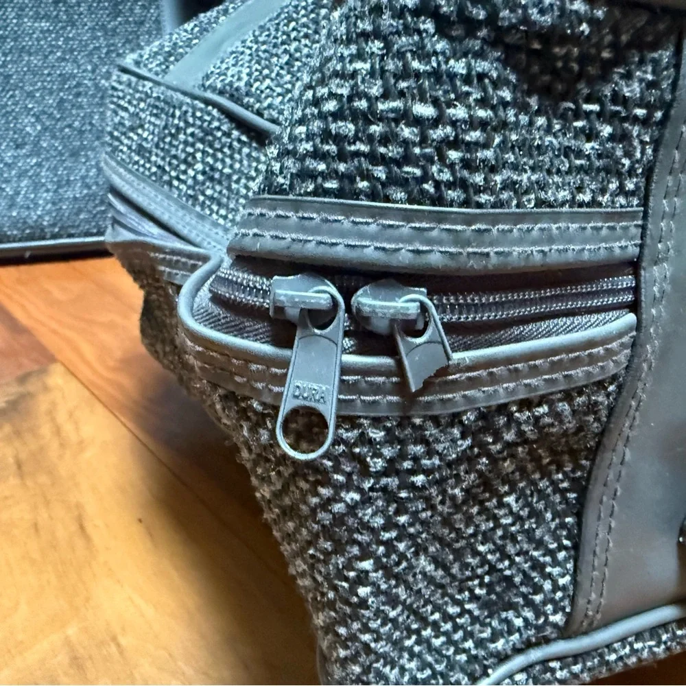Pierre Cardin‎ 3 Piece Travel Bag Suitcase Set in Grey Tweed